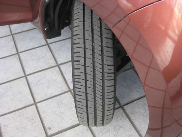 社外14インチアルミホイール＆ダンロップ　ENASAVE　EC204　2021年製　155/65R14　75S　溝残約4mm（車検適合1.6mm以上）