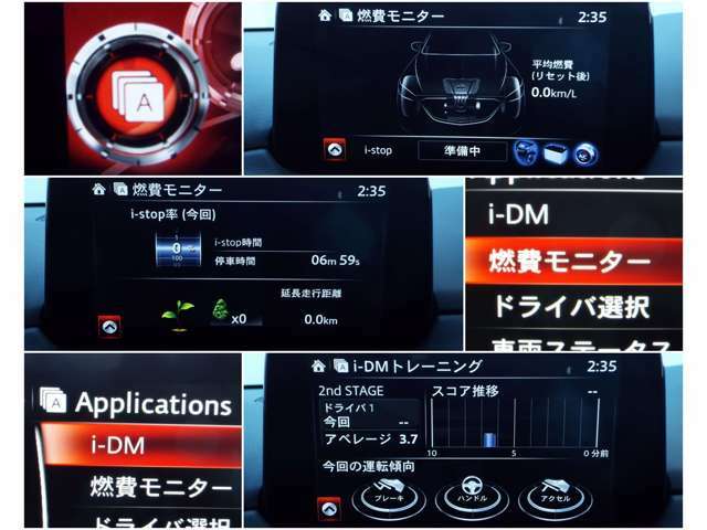 iDMといった運転スキル向上を支援するシステムも搭載され、燃費モニターと合わせて、車を通して運転技術アップ↑↑↑