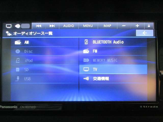 フルセグTV/CD/DVD/AM/FM/BELUTOOTH-Audio/SD/USB。SDメモリーミュージック。