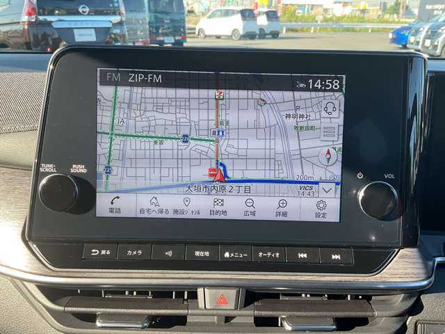 プロパイロットとリンクする9インチワイドディスプレイナビゲーションシステム、Apple CarPlayワイヤレス接続に対応、HDMI/USB接続、Bluetooth機器にも対応。