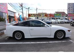 5MT！ターボ！シルエイティにドレスアップしたお洒落な180SX！リアウイング！SSR15AW！車高調！HKSマフラー！モモハンドル！ETC！セミバケ！ドラレコ！レーダー！ロールバー！ブルートゥース！
