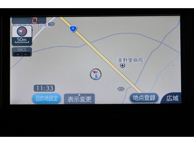 純正SDナビゲーション（NSCD-W66）　初めて行く場所も道に迷うことなく安心です。