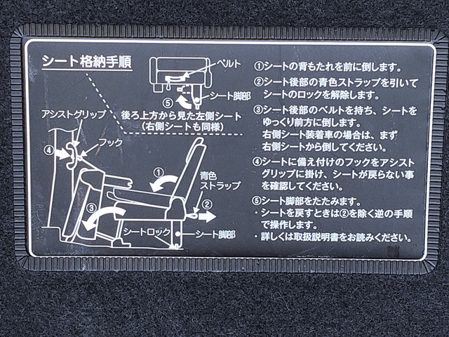 リアシート操作説明♪