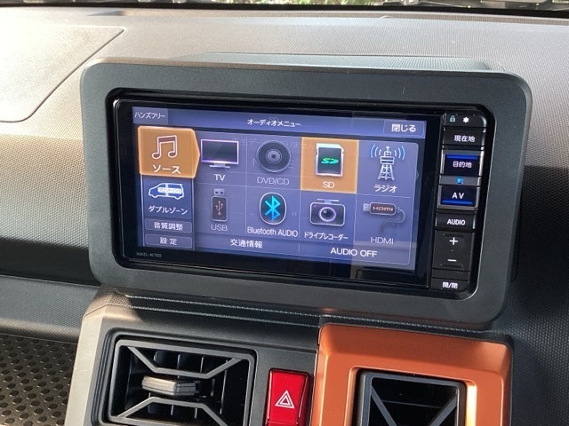 ナビ機能だけではありません、オーディオ機能も充実しています。