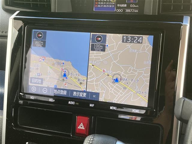 【カーナビゲーション】各種オーディオメディアも充実しているので運転の際も楽しくドライブができますね。