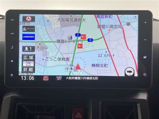 メモリーナビが付いています。初めて使用する方も安心して使えます♪フルセグ、ブルートゥース付きです。