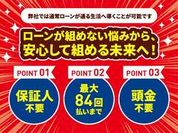 ☆購入いただけます☆勤続年数の短い方・アルバイト・パートの方・転職したての方・オートローンが難しい方も多数ご利用いただいております。