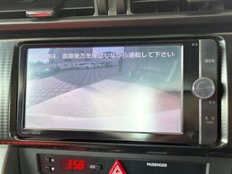 【バックカメラ】駐車時に後方がリアルタイム映像で確認できます。大型商業施設や立体駐車場での駐車時や、夜間のバック時に大活躍！運転スキルに関わらず、今や必須となった装備のひとつです！