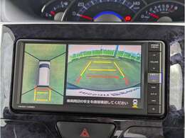 ガイド線付きのバックカメラになります。目安があると駐車も楽になりますね！