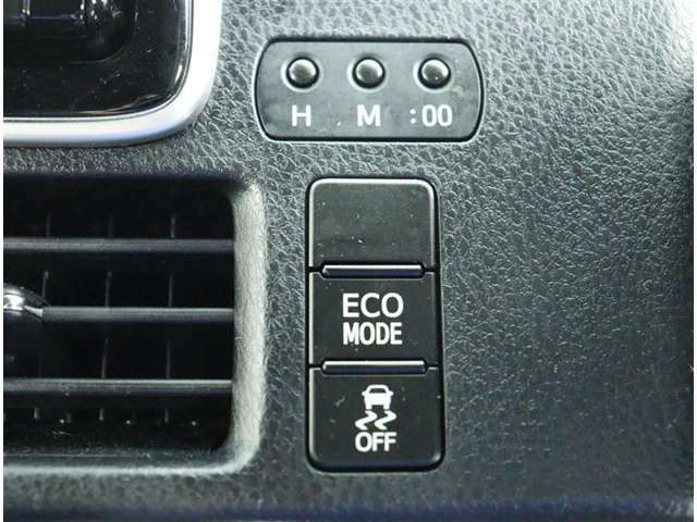エコモード付で燃費改善に役立ちます。　横滑り防止装置（TRC）付きです。
