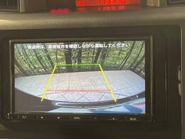 【バックカメラ】駐車時に後方がリアルタイム映像で確認できます。大型商業施設や立体駐車場での駐車時や、夜間のバック時に大活躍！運転スキルに関わらず、今や必須となった装備のひとつです！