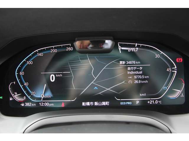 BMWライブコックピッド！先進装備！メーターから目を逸らすことなく、様々なインフォメーションの確認が可能です！