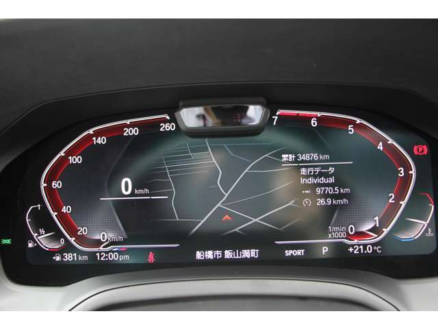 BMWライブコックピッド！先進装備！メーターから目を逸らすことなく、様々なインフォメーションの確認が可能です！