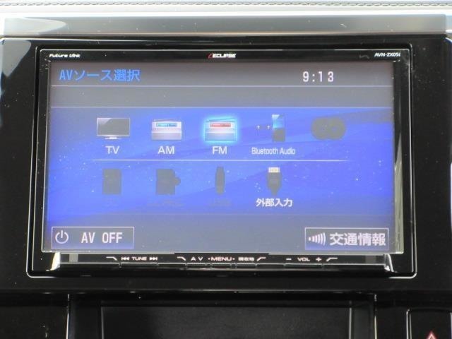 AMFMラジオ・フルセグTV・SD・USB・Bluetooth対応です。
