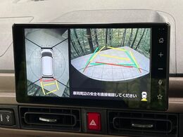 【パノラマモニター】専用のカメラにより、上から見下ろしたような視点で360度クルマの周囲を確認することができます☆死角部分も確認しやすく、狭い場所での切り返しや駐車もスムーズに行えます。