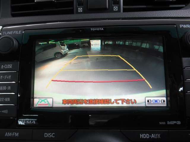 バックモニターがついていますので、バックでの駐車が苦手な方でも大丈夫です　実際のバック駐車は目視確認と合わせてお使い下さい