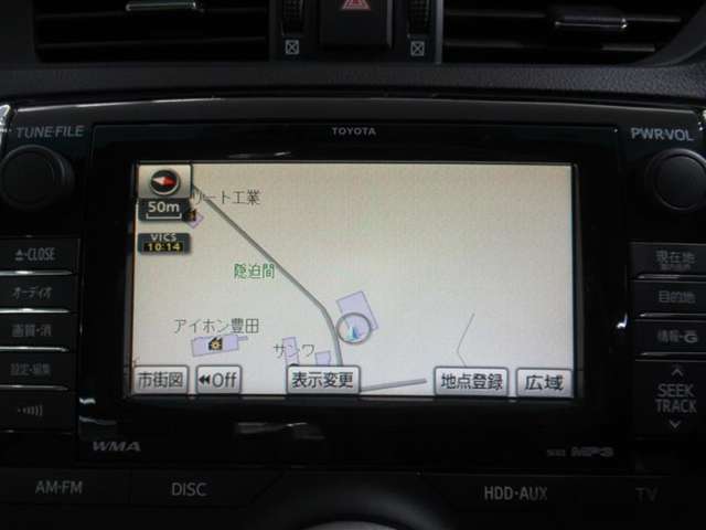 トヨタ純正オプションのメモリー（SD）ナビです