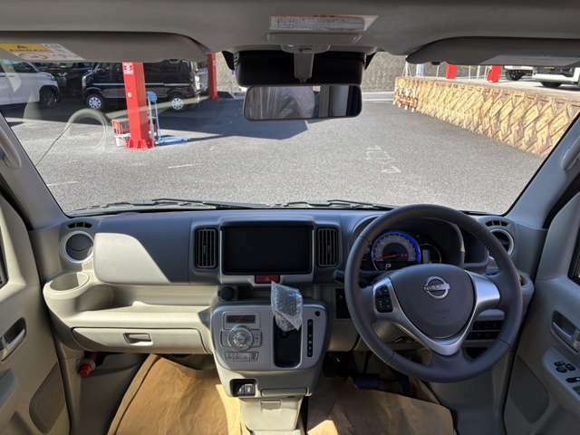 開けた視界で安心して運転できます！