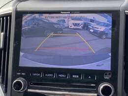 ガイドライン付きバックカメラ装備