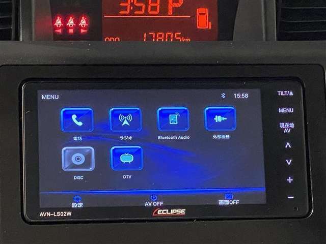 フルセグTV・CD・DVD再生機能・Bluetoothも対応でオーディオ機能充実♪