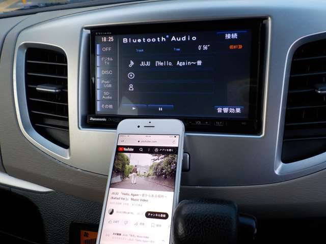 Bluetoothオーディオ搭載！スマホ内のオーディオファイルはBluetooth接続で再生できます！