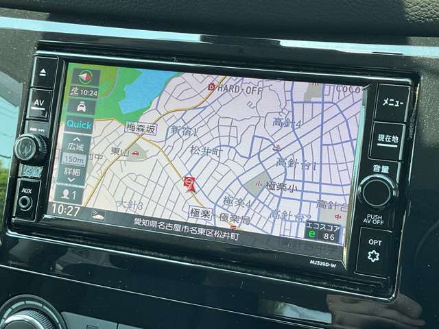 MJ320D-W、日産純正7インチナビゲーションです。