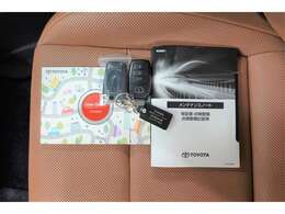 取扱説明書・メンテナンスノート・スマートキー2個一式揃っております！