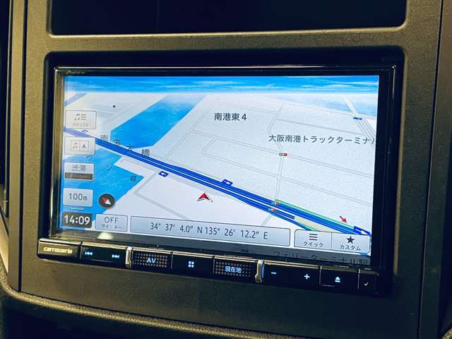 「フルセグナビ」　ナビ付きで知らない土地のドライブも安心！CD、DVD、TVも楽しめます♪