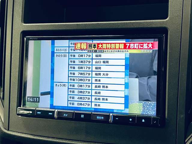 「地デジ」カーナビでテレビが見れます！