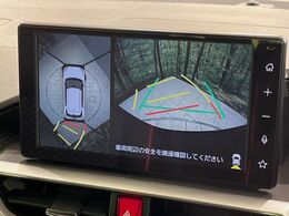 【パノラミックビューモニター】専用のカメラにより、上から見下ろしたような視点で360度クルマの周囲を確認することができます☆死角部分も確認しやすく、狭い場所での切り返しや駐車もスムーズに行えます。