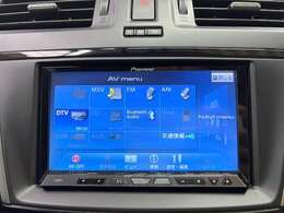 純正メモリナビ付き！DVD再生、フルセグTV、Bluetoothオーディオ、バックモニターと装備が充実しております！