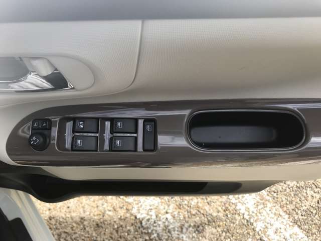 パワーウインドーと電動格納ドアミラースイッチです