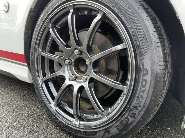 ADVANレーシングRS17インチアルミにADVAN FLEVAの組み合わせ