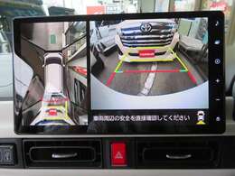 ☆パノラマビューモニター、パーキングアシスト☆フロント、サイド、バックにカメラ付いていてクルマ全体が見えます、発進時や車庫入ら～くら～く、目視で安全確認。快適ドライブをお楽しみください。