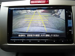 バックカメラの画像です。ガイドラインがスムースな車庫入れをサポートいたします！車庫入れの安心感がアップしますね☆