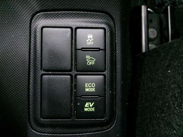 VSC　OFF/車両接近通報OFF/ECOドライブモード/EVドライブモード
