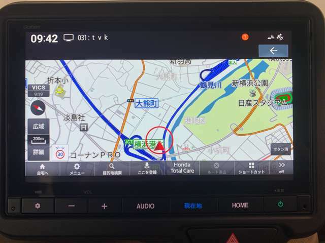 ホンダ純正ナビ付き！独自のインターナビ搭載により、リアルタイムの交通渋滞情報だけでなく、お出掛け先の天気や様々な情報も取得できドライブをよりお愉しみ頂けます！♪