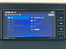 【オーディオ】FM / AM / ワンセグTV / CD / DVD / Bluetooth