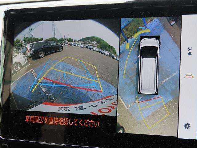 「パノラミックビューモニター」でクルマを真上から見るように周囲を確認でき、駐車の際に大活躍☆