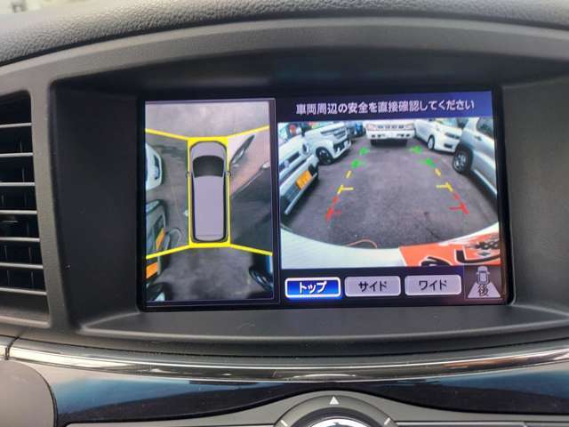 アラウンドビューモニター・バックカメラの視界も良好です！駐車の際にも便利♪