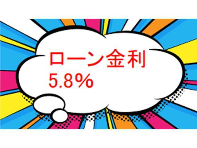 ローン金利5.8％！