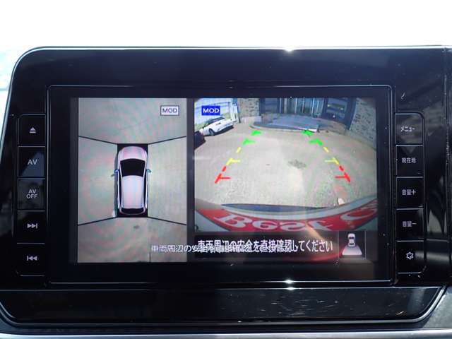 全周囲カメラ装備です☆　苦手な車庫入れも安心です！