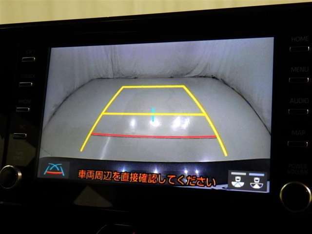 バックモニターも装備しております。バックギアに入れるとナビ画面に車の後方が映し出されます。これで後方確認も安心！