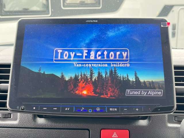 アルパインナビ　フルセグTV　DVD・CD再生　Bluetooth接続