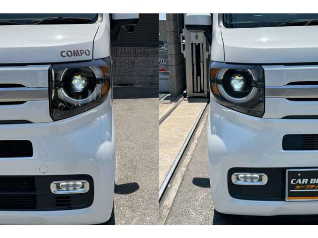 LEDヘッドライト　オートライト機能付きです、夕暮れ時やトンネル走行時のライト点け忘れ防止にもなり安全です。