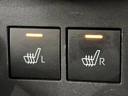 【シートヒーター】寒い日に重宝するシートヒーター！エアコンより早く温まってくれるので寒がりの人も安心ですね♪エアコンの温風は乾燥するから苦手、という方にもをおすすめです。