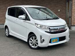 H26年式　ekカスタム　G　入庫♪純正ナビ　フルセグTV　Bモニター　Bluetooth　ETC　スマートキ―　HIDヘッドライト　アイドリングストップ　純正14AW