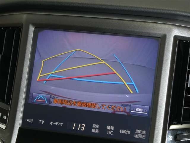 バックガイドモニターで、後方を確認しながら安心して駐車することができます。運転初心者も熟練者も必須の機能ですよ！
