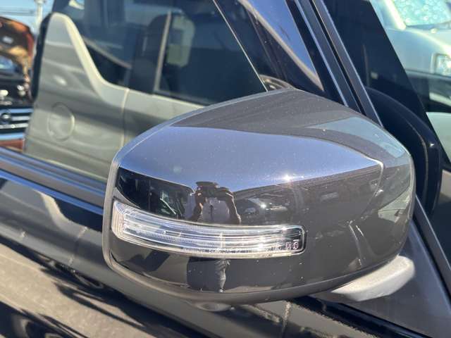 ウィンカードアミラー☆ライトの点滅で対向車、歩行者などに曲がることを知らせることができるので安心・安全につながりますね♪