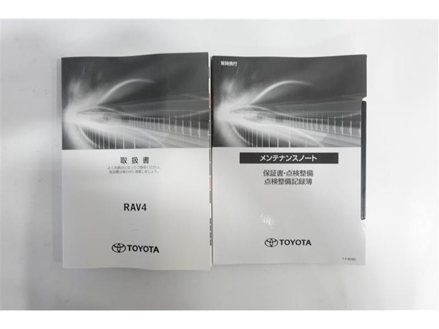 取扱説明書、メンテナンスノートがついております。